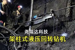 河北尧瑞达架柱式液压回转钻机在煤矿井
